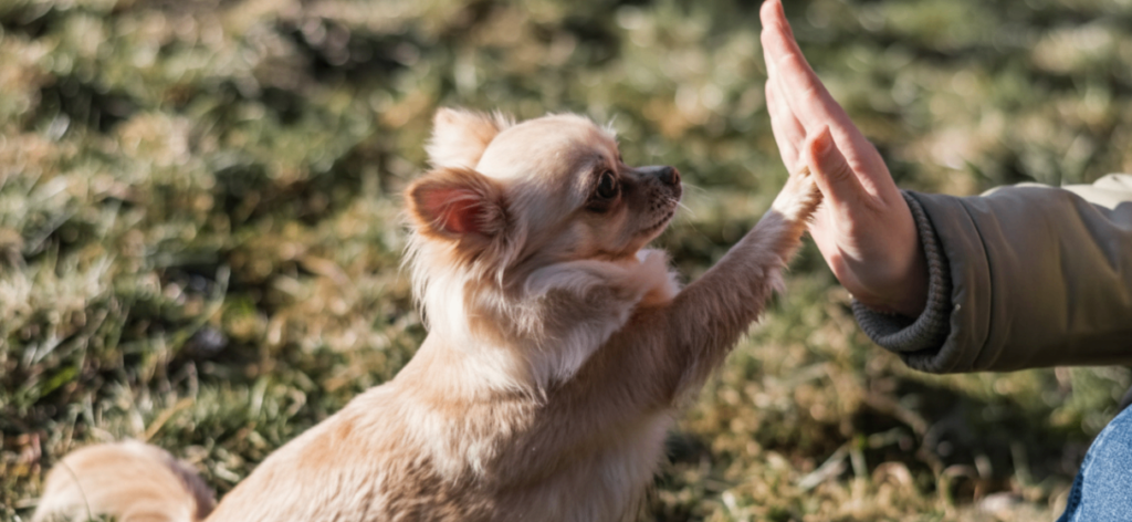 use positive reinforcement  for obedience training
