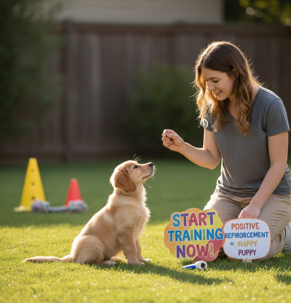 puppy  observing   traning