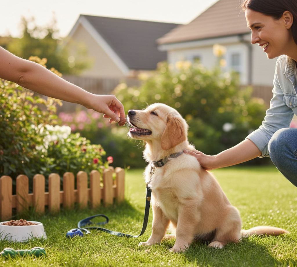 puppy training is outdor