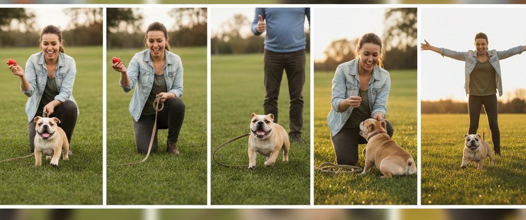 stubborn dogs learn basic commands like sit stay com down .