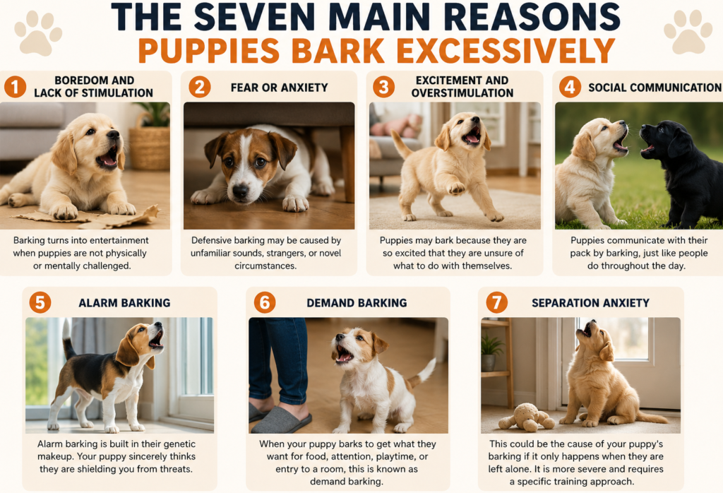 Stop Barking   puppy training with 7 reasons 