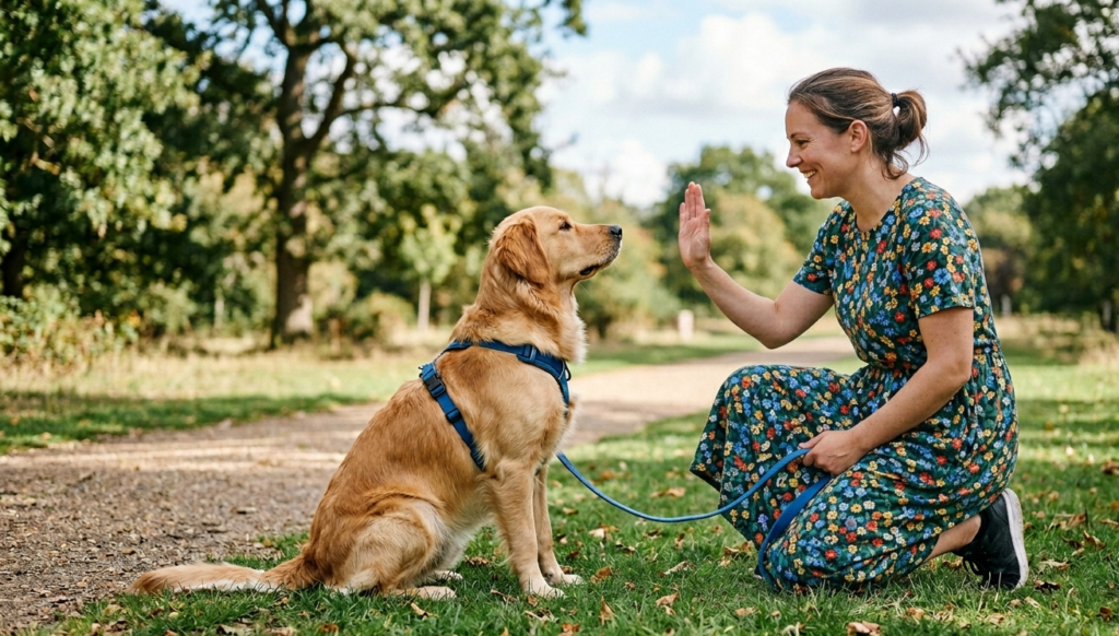 Training in Crates to Improve Behavior of dog a dog play with owner
