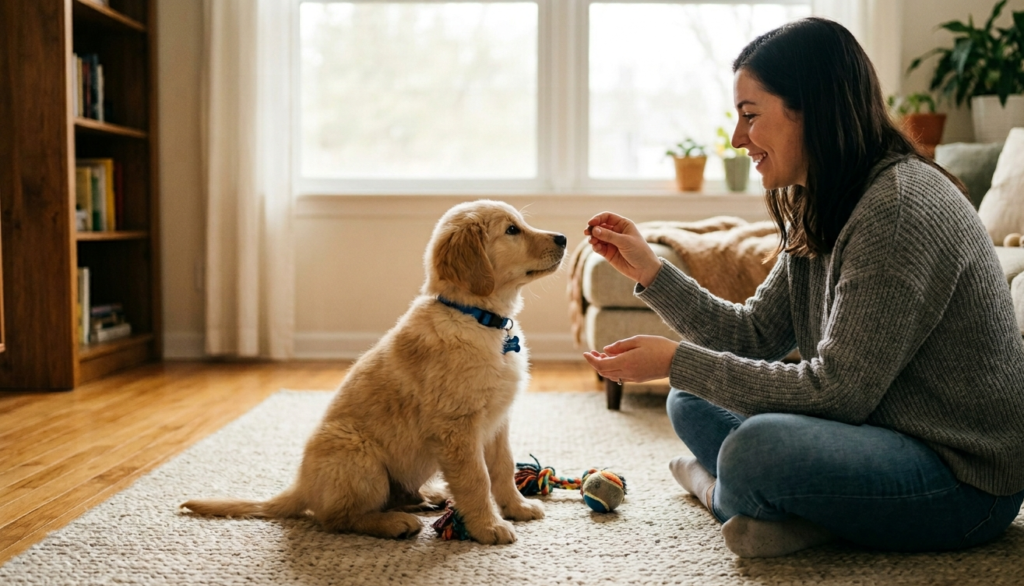 puppy training in house