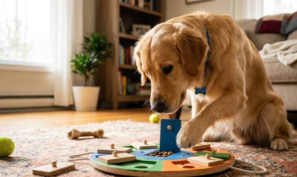 create diy brain games Mental Stimulation for Dogs